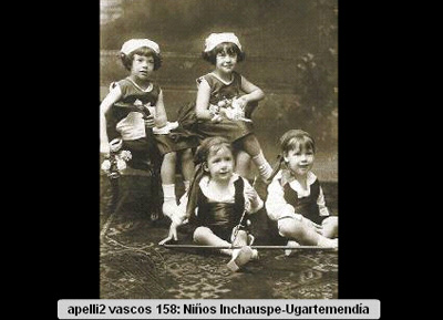 Los niños de la familia Inchauspe-Ugartemendía de Concordia, Argentina, en la portada de un número anterior de Apellidos Vascos