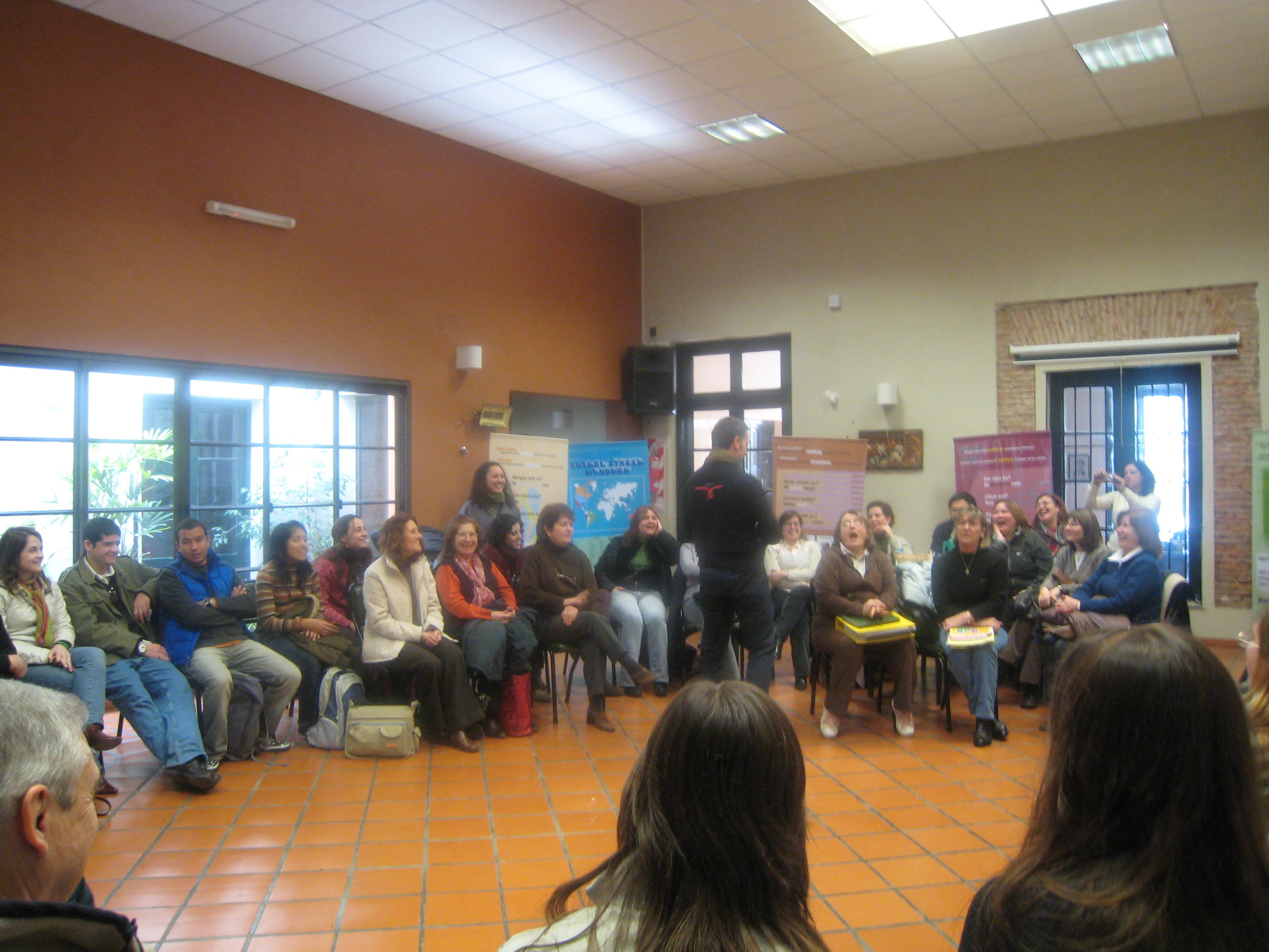 Kinku Zinkunegi impartiendo una clase en el barnetegi realizado el pasado mes de julio en la localidad argentina de Arrecifes