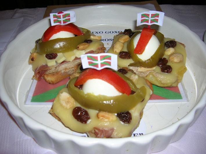 El pintxo ganador, realizado por Javier Zuvillaga