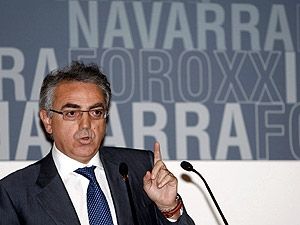 El presidente navarro Miguel Sanz