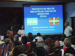 Encuentro de Bibliotecas Vascas realizado durante la Semana Vasca de Necochea (foto Euskalkultura.com)