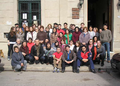 Participantes del barnetegi internacional realizado este año en la Euskal Etxea de Arrecifes, Argentina