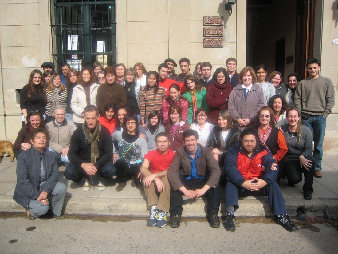 Imagen de participantes en el pasado barnetegi, celebrado el pasado mes de julio en la localidad argentina de Arrecifes