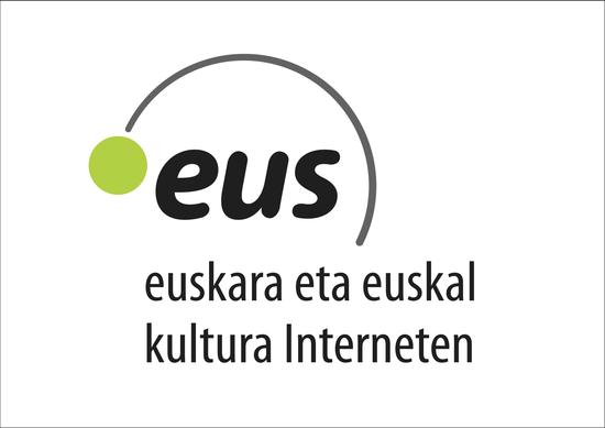 Logotipo de la campaña .eus: "el euskera y la cultura vasca en internet"