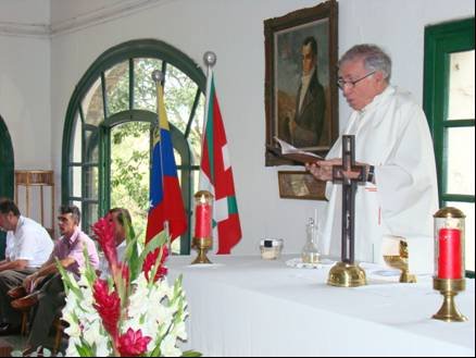 Misa de Aberri Eguna el pasado año en Eusko Etxea de Caracas (foto http://euskoetxeacaracas.blogspot.com)