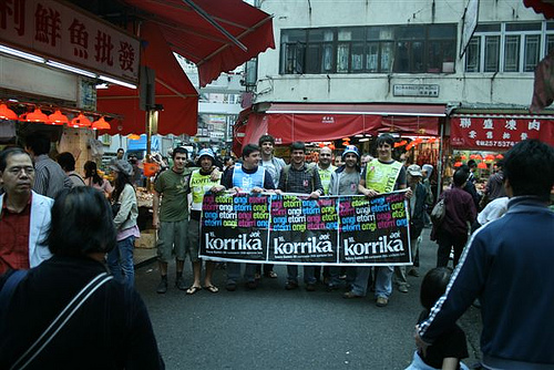 La Korrika 16, que llegó pasado fin de semana a Hong Hong, tendrá una segunda parte este próximo sábado y domingo en Shanghai y en la Gran Muralla China, en Beijing (foto Txinako Euskal Etxea)