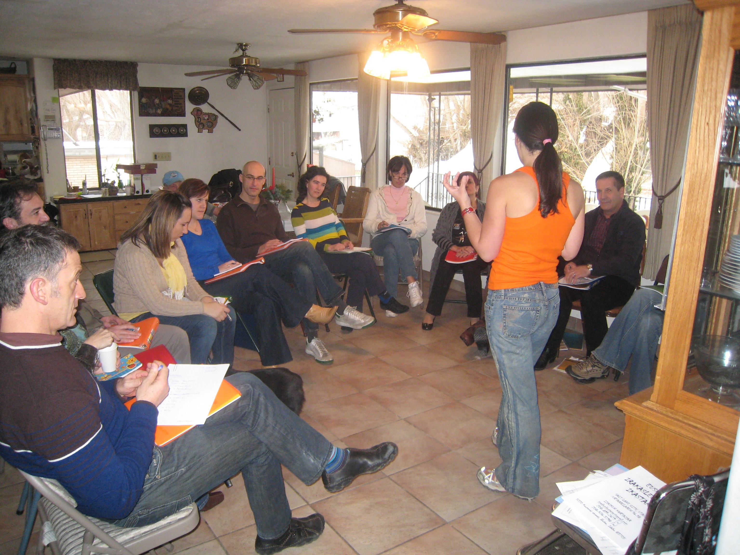 Euskara teachers and NABO and HABE's representatives at their last meeting in Salt Lake City (photo HABE)