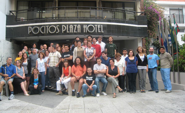 Imagen de los participantes en el último barnetegi, realizado el pasado mes de enero en Montevideo