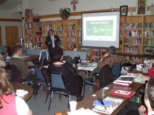 Imagen de la última presentación de Emprebask, llevada a cabo el pasado mes de abril en Salt Lake City, ante los delegados de NABO (foto EuskalKultura.com)
