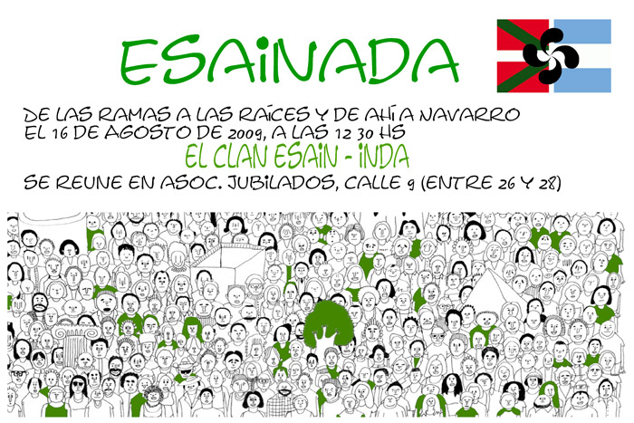 Tarjeta de invitación a la Esainada 2009