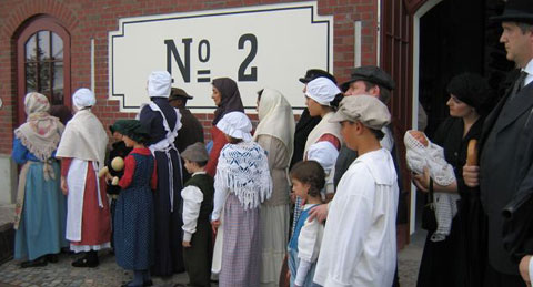 Museo BallinStadt de Hamburgo, dedicado a la emigración, en el que se recrean los diferentes pasos hasta que el emigrante llegaba a América