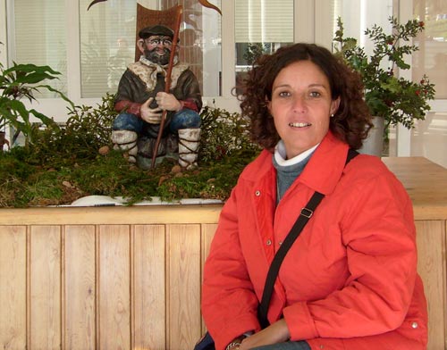 Cecilia Cenoz, Lehendakari del Centro Vasco 'Gure Etxea' de Tandil (Foto Alma Vasca)