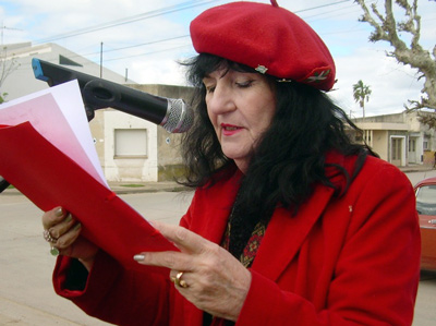 Inés Longina de Elorduy, presidenta del Centro Vasco 'Aurrera' de Baradero, Argentina (foto Baradero.com.ar)
