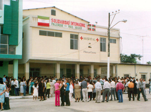 Hospital 'Padre Manuel Sesma' de Palenque, que visitarán los obispos vascos, construido con la colaboración de la cooperación vasca (foto iglesiapalenque.org.ec)