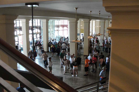 Entrada de turistas de Ellis Island