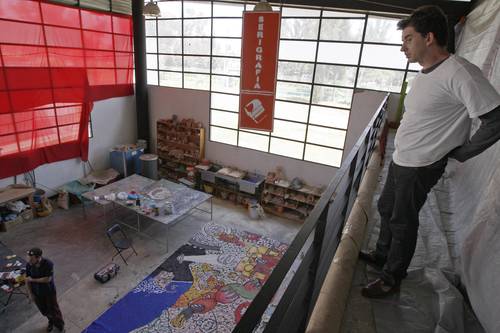 Josu Zapata y Koldo Agarraberes, este último en el ángulo superior derecho (foto Cristina Rodríguez-La Jornada)