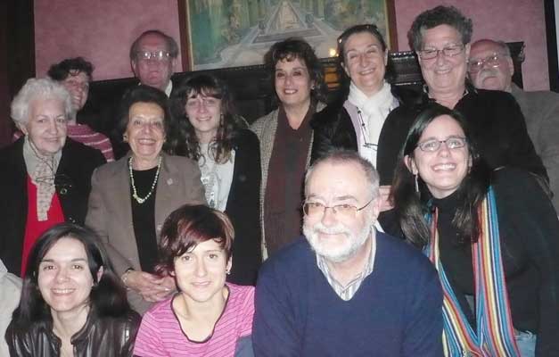 Juan Miguel Gutiérrez con algunos de los participantes y organizadores del curso en la Universidad de La Plata