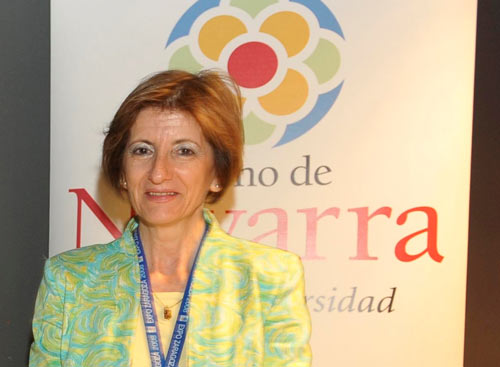 Rosa Mary Ibáñez Zapatero, presidenta desde hace años de la Federación Nacional de Hogares Navarros de España
