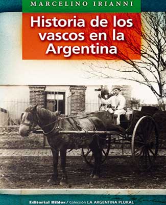 Imagen de la tapa del libro “Historia de los vascos en la Argentina”
