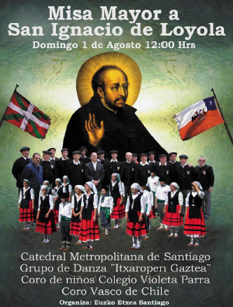 Cartel anunciador de la convocatoria de este próximo domingo para conmemorar Iñaki Deuna, el Día de San Ignacio de Loyola