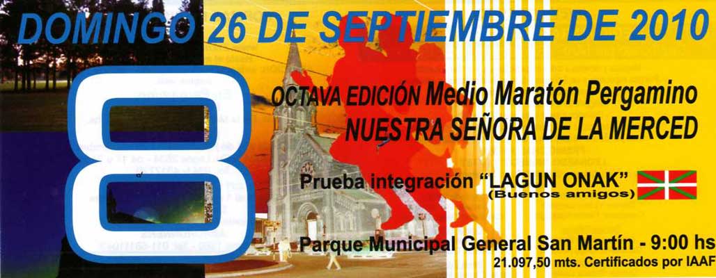 Invitación para participar del Medio Maratón Nuestra Señora de la Merced