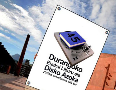 El cartel de la 45ª Feria del Libro y Disco de Durango, realizado por el catalán Fede Bosch