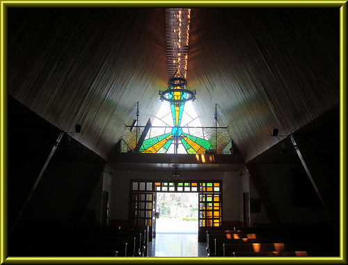Vista interior de la Iglesia del Sagrado Corazón en Coyoacán 