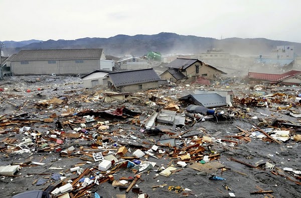Paisaje desolador tras el tsunami