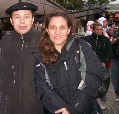 Carlos Bordagaray, presidente, y Mariana Arla, vice-presidenta de la nueva Comisión de Euskalzaleak, la Escuela de Lengua Vasca de Buenos Aires