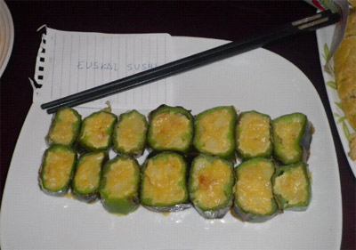 'Euskal Sushi', Shanghaiko 1go Tortilla Lehiaketaren errezeta irabazlea (argazkia ShanghaiEE)