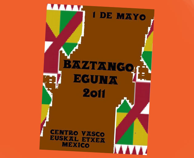 Cartel o afiche del Baztango Eguna 2011 en Euskal Etxea de la Ciudad de México (imagen EuskalKultura.com)