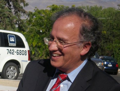 Guillermo Echenique, secretario general de Acción Exterior del Gobierno Vasco, durante su visita a Estados Unidos en 2009 al Centro de Estudios Vascos de la Universidad de Nevada-Reno (foto EuskalKultura.com)