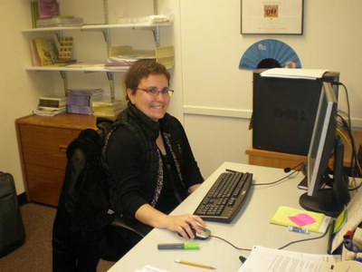 Mari Jose Olaziregi, directora de euskera de Etxepare Institutua, dirige el curso (foto EuskalKultura.com) 