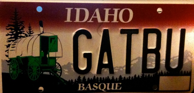 Special Basque license plate