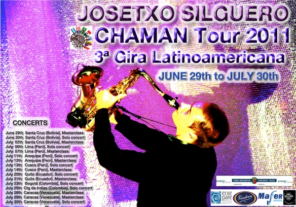 Cartel de la gira Chaman Tour 2011