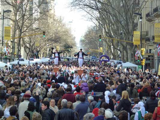 Imagen de los primeros momento del 'Buenos Aires celebra al País Vasco' (Foto EuskalKultura.com)