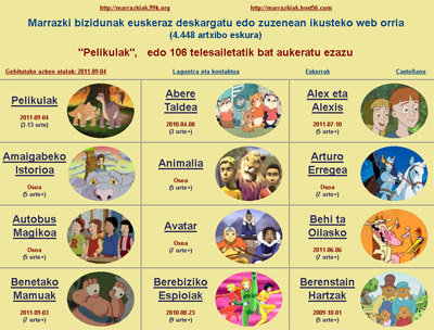 The website provides a large selection of cartoons and children's films