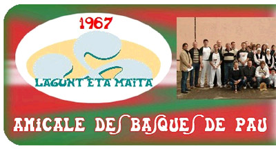 Logo e imagen de la web de Lagunt eta Maita de la capital bearnesa