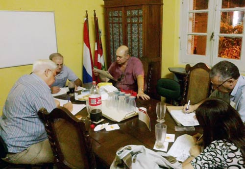 Las clases de euskera del centro Jasone de Asunción, iniciadas el pasado 6 de marzo en la capital paraguaya (foto EE)