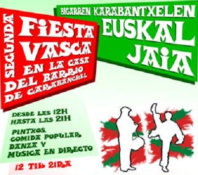 Cartel anunciador de la Segunda Euskal Jaia de Carabanchel