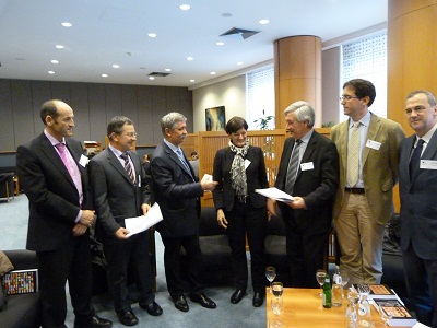 Basque delegation at the European Parliament (photo Irekia)