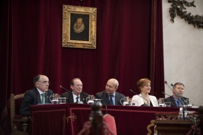 El euskera fue por primera vez protagonista absoluto en la sede de la Real Academia Española (foto Etxepare)