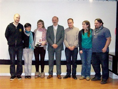 Award ceremony of the first edition of the Basque Poetry contest (photo MadrilEE)