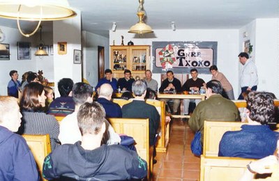 Asamblea de socios en el Centro Vasco Gure Txoko de Valladolid, en una foto de archivo