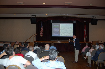 Juan Jose Ibarretxe en un momento de la presentación del proyecto (foto SFBCC)