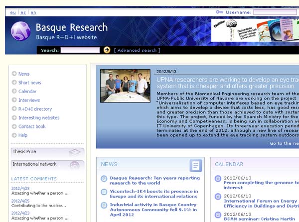 BasqueResearch.com se presenta en tres versiones, en euskera, castellano e inglés, respectivamente.