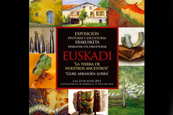 La muestra Euskadi 'La Tierra de Nuestros Ancestros-Gure Arbasoen Lurra' permanecerá abierta en el Castillo Wulff de Viña del Mar del 4 al 22 de julio de 2012