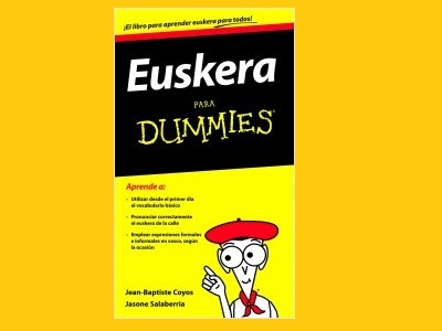 Zozketatuko den "Euskera para dummies" liburuaren azala. Zozketak uztailaren 31ean eta irailaren 5ean adieraziko dira. Partaidetza doain da eta zuk eta zure lagun batek liburua etxean har dezakezue zorte pittin batekin.