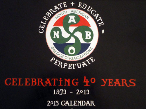 Portada del calendario/almanaque de NABO 2013