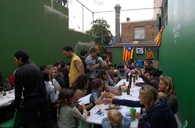 Imagen de la comida del día de la Diada en el Gure Txoko de Sydney, en el que se juntaron vascos, catalanes, australianos... (foto SydneyEE)